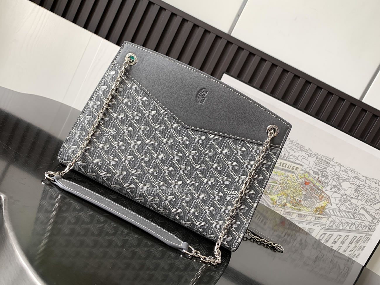 Goyard Rouette Small Hard Version 18 Cm X 9 Cm X 25.5 Cm (12) - newkick.vip